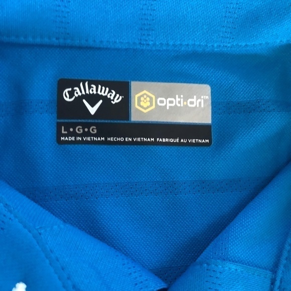 Callaway, Golf Shirt, Opti Dry Golf Polo Shirt, Size, L, New With‎ Tags - Picture 9 of 10